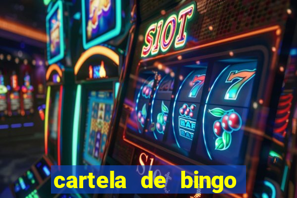 cartela de bingo cha de panela